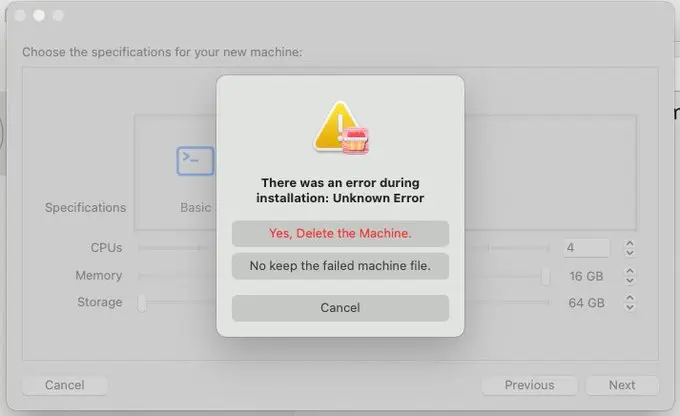 Error Message When Installing macOS 26 Tahoe
